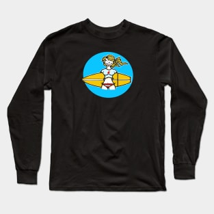 Surfer Girl Leucadia California Long Sleeve T-Shirt